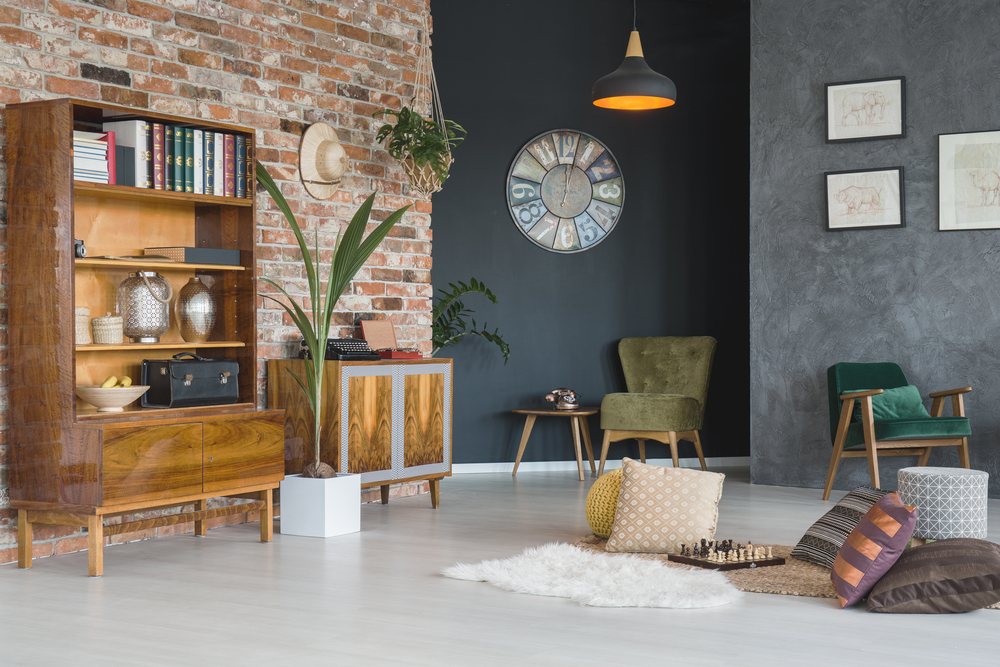 Masívny nábytok vytvorí v obývacej izbe harmonický priestor